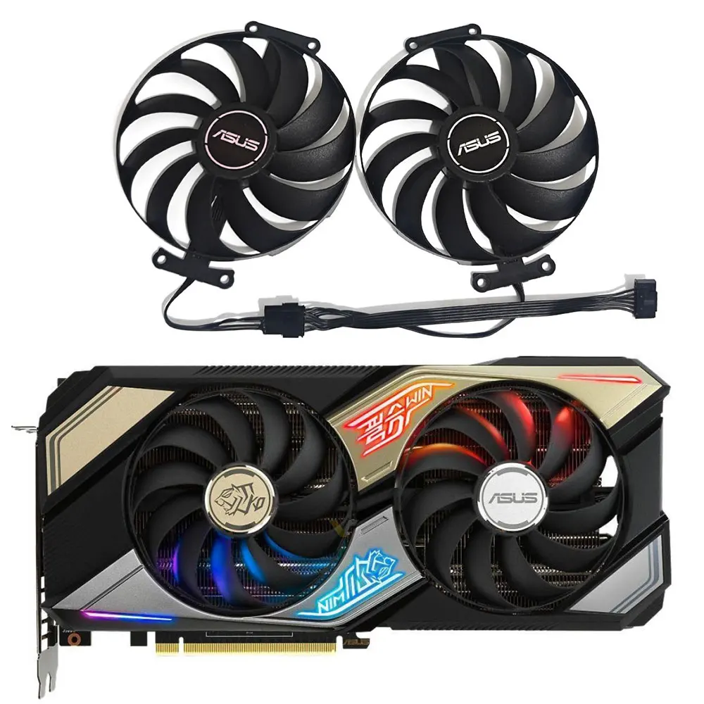 

2FAN 95MM CF1010U12S FDC10U12S9-C T129215SU Video card cooling fan，For ASUS KO GeForce RTX 3070、RTX 3060TI、RTX 3060 OC Edition