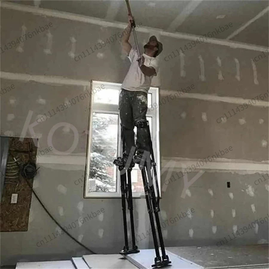 Aluminum Alloy Adjustable Height Adult Tripod Stilts, Height Increasing Shoes for Indoor Decoration and Stage Performance