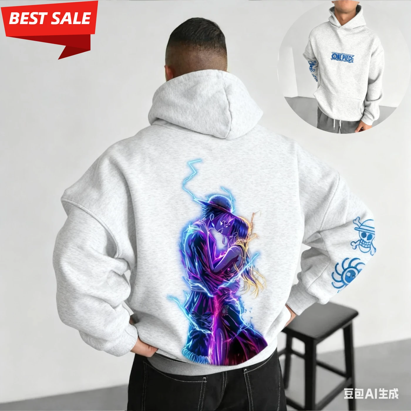 

Luffy Hancock Anime One Piece Harajuku 2025 Winter Men's Hoodie Streetwear Vintage Women Oversized Long Sleeve Unisex Top Y2k