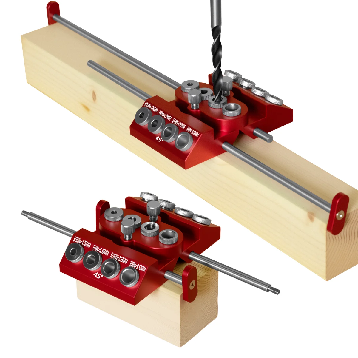 30°/45°/90° Aluminum Pocket Ho - Pocket Hole Jig recension och pris