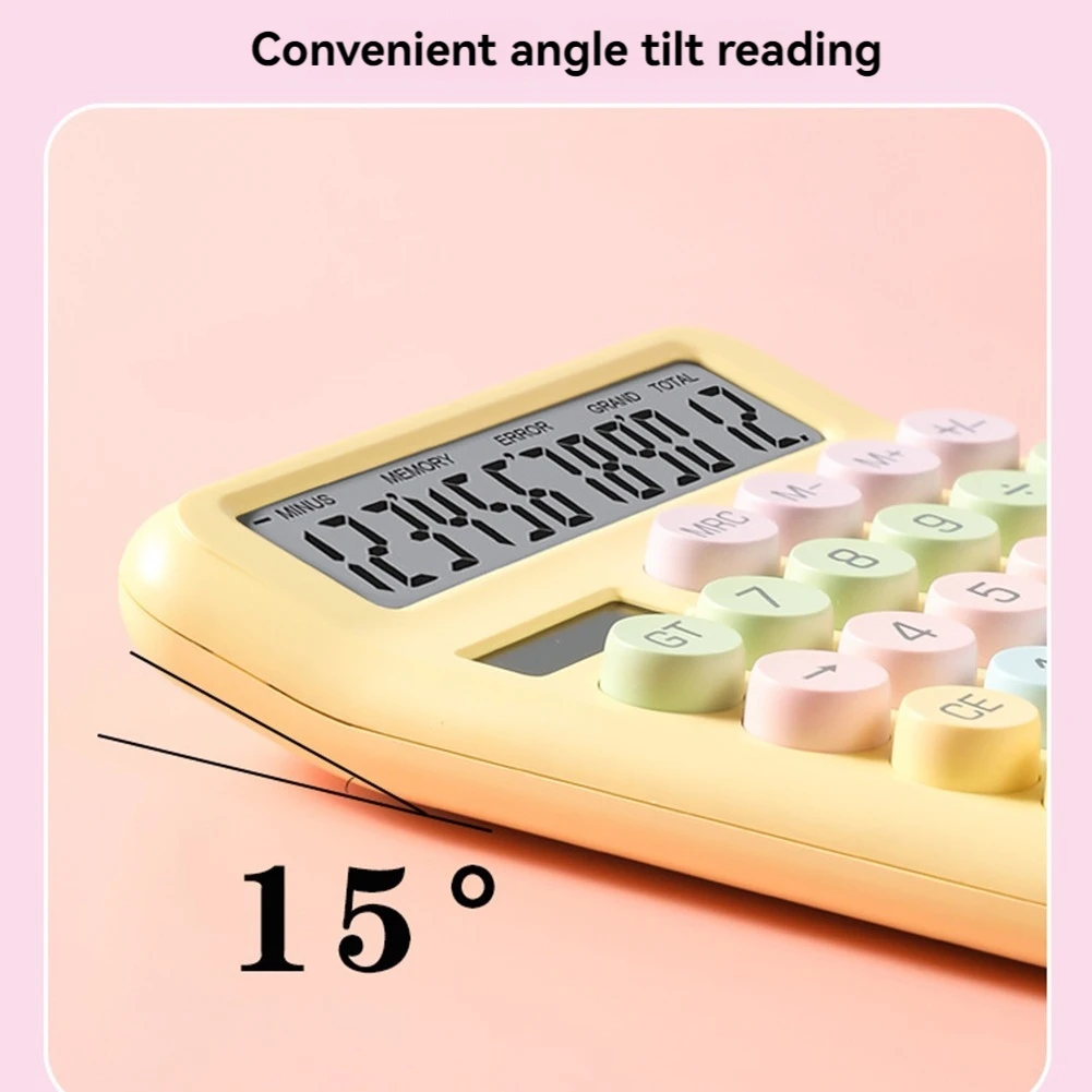 Top Deals Candy-Colored Desktop Calculator For Office & School, Student Stationery, Ideal For Calculations
