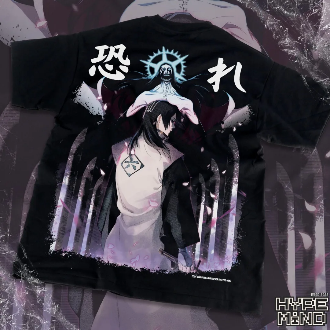 Byakuya Kuchiki T-Shirt Bleach Shirt Manga Strip Anime Graphic Tee All Size