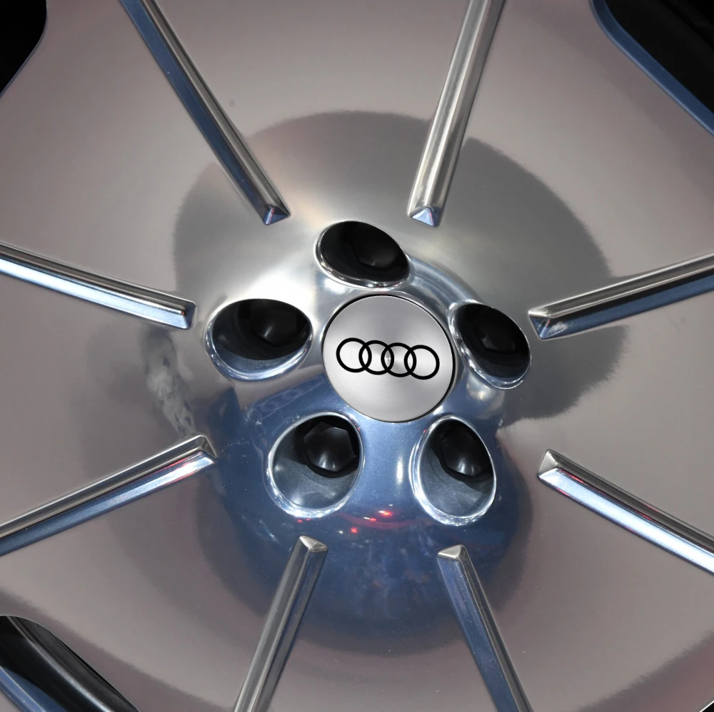 4PCS Car Wheel Center Cap Hub Cover Badge For Audi A6 C6 A4 B7 A5 B8 A3 A1 Sline C5 Q3 8P 8V Q5 B7 B6 B9 RS Q7 A7 A8 S3 S4 8L Q6 view 6
