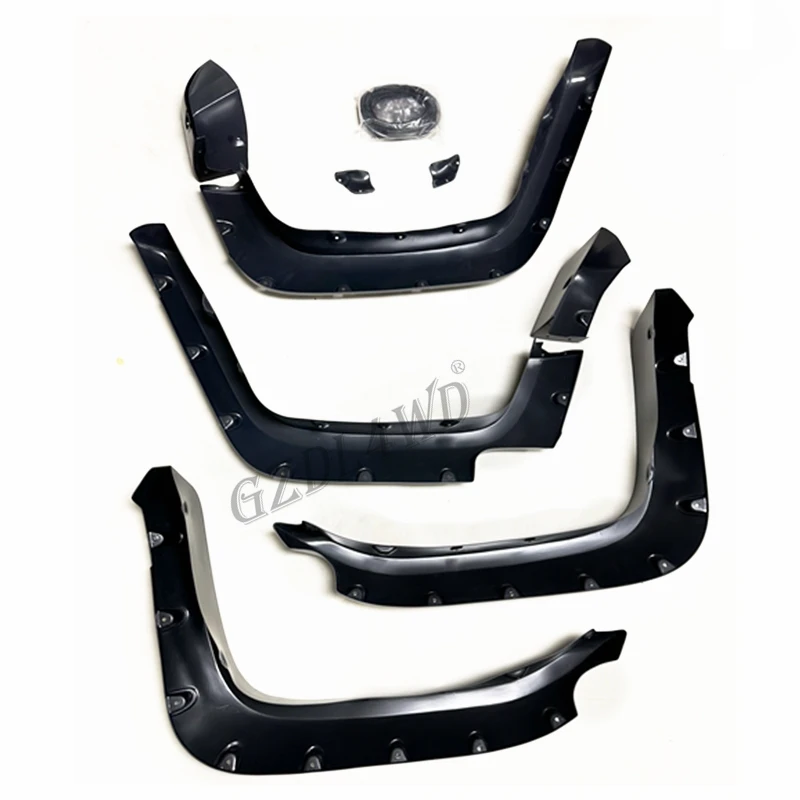 Clearance Sale：Factory Wholesale Textured Black Pocket Riveted Wheel Flares for 2007-2014 Auto Parts Accessori