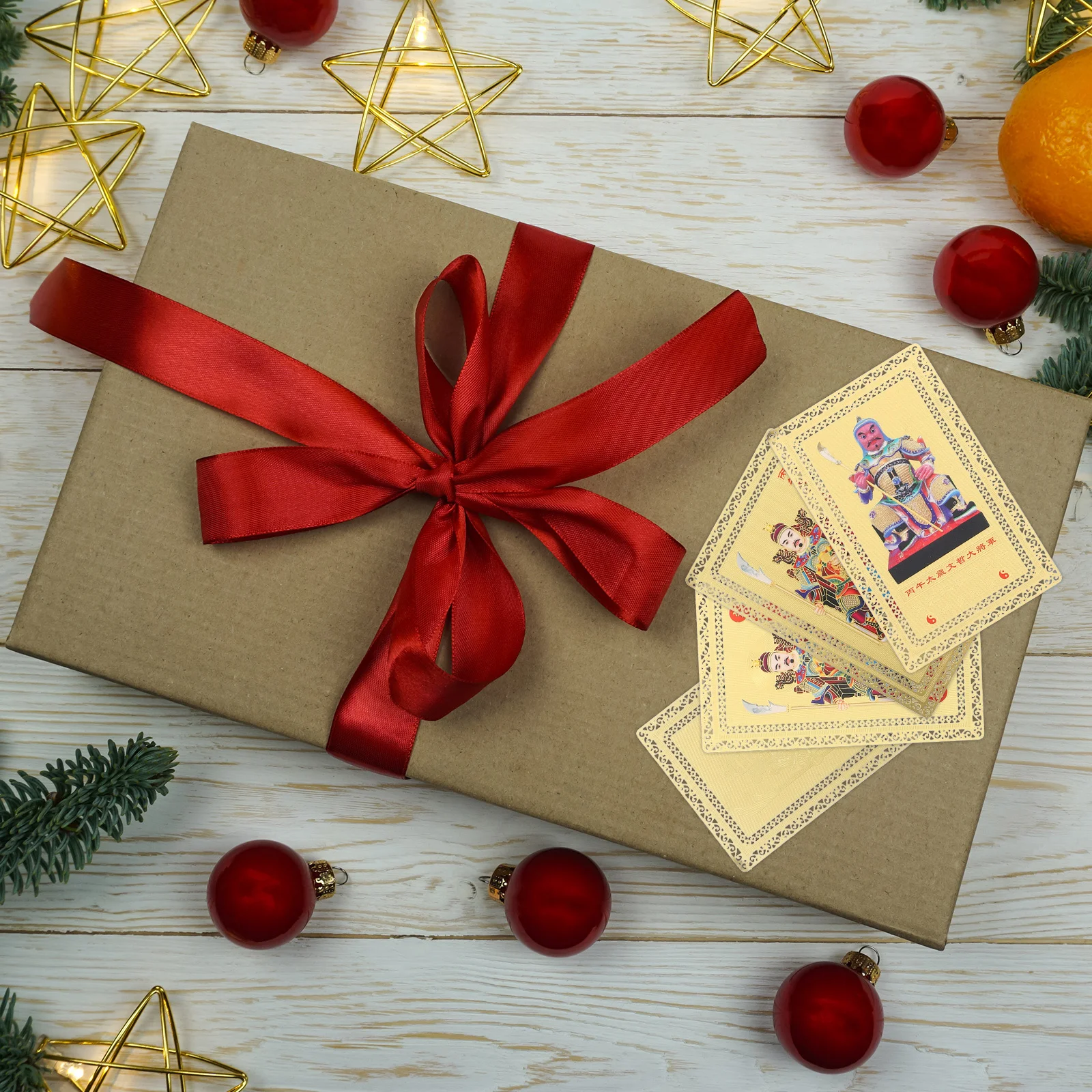 

4Pcs Tai Sui Feng Shui Copper Amulet 2026 Year of The Horse Zodiac Protection Blessing Card Wealth Keychain Purse Money Amulet