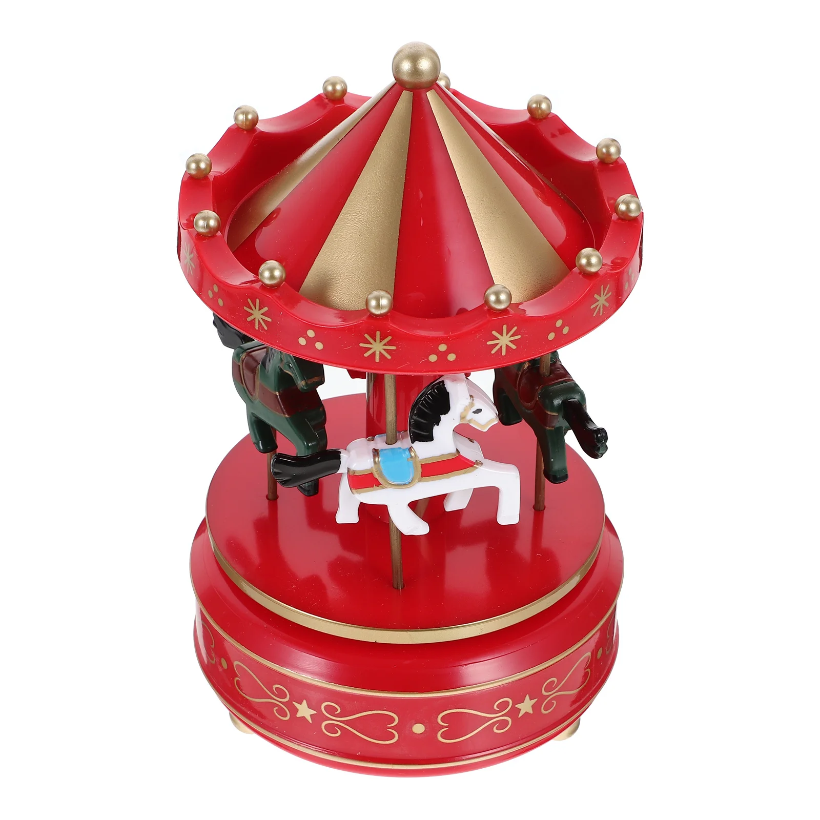 

1pc Music Box Craft Elegant Musical Decoration Carousel Music Box Gift Home Desktop Art Ornament Birthday Gift Christmas Decor