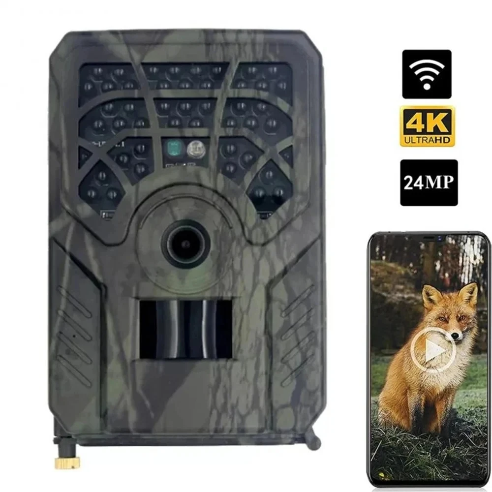 

Wifi Hunting Trail Camera 24MP 1080P Waterproof PIR Infrared Night Vision Wildlife Cam Surveillance Tracking Monitor Mini Camera