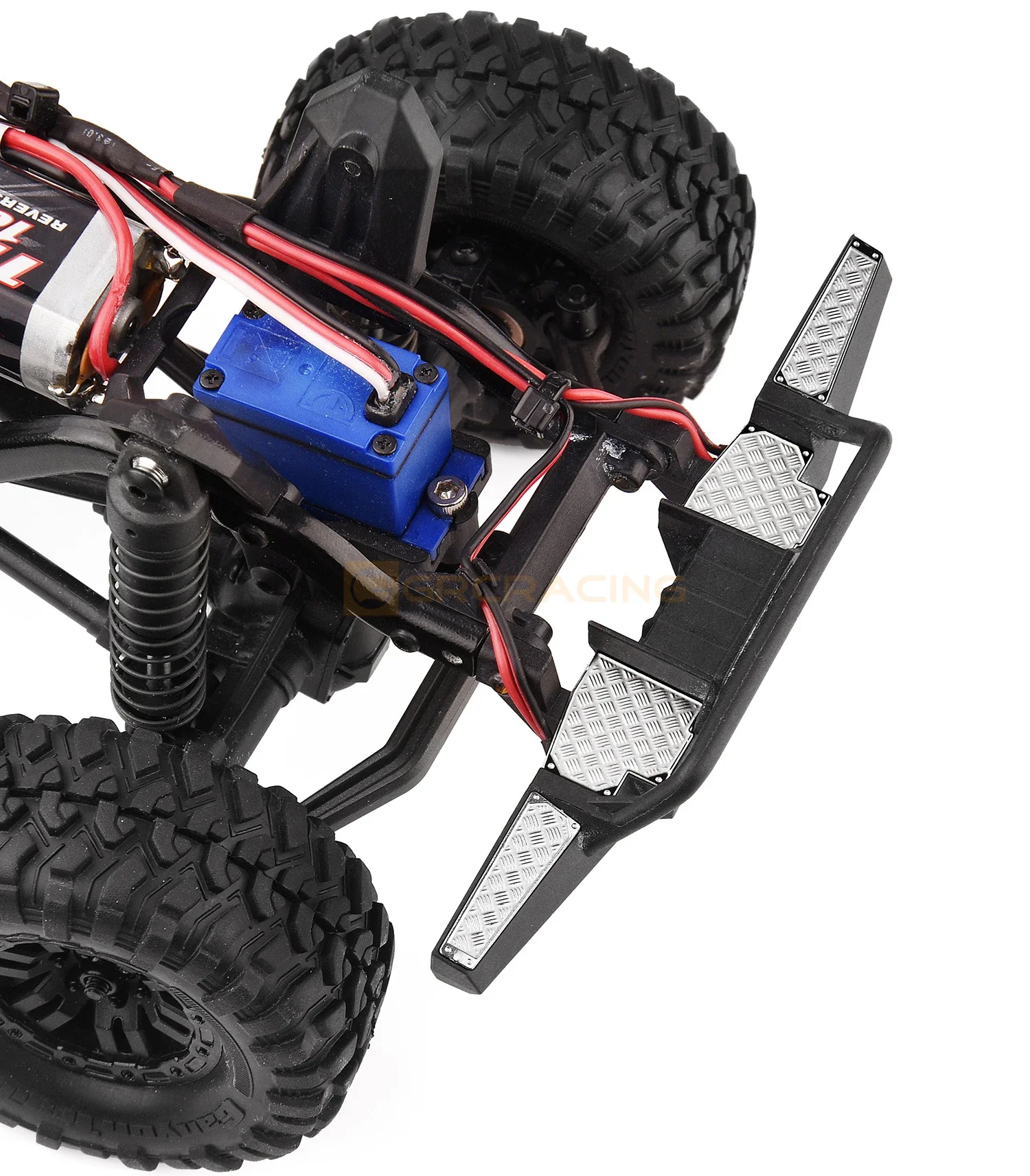 1 Set Simulatie Metalen Voorbumper Anti-Slip Decoratief Stuk Voor 1/18 Rc Crawler Auto Traxxas TRX4-M Verdediger Upgrade Onderdelen