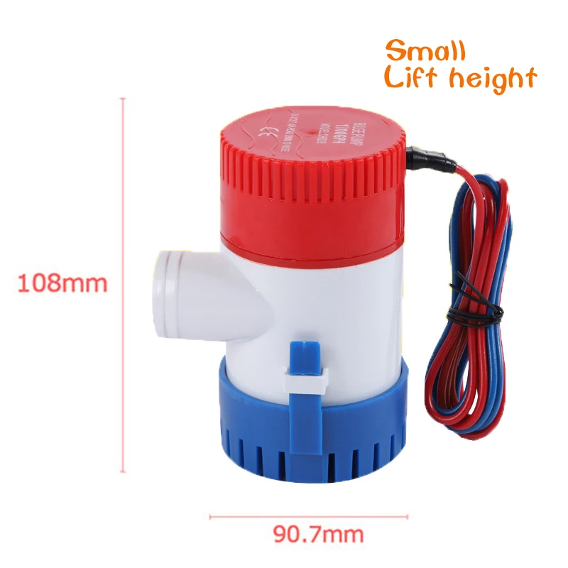 Electric Bilge Pump for Marine Oil Drum Cruise Ship DC Submersible Pump Small Miniature Battery 12V 1100GPH