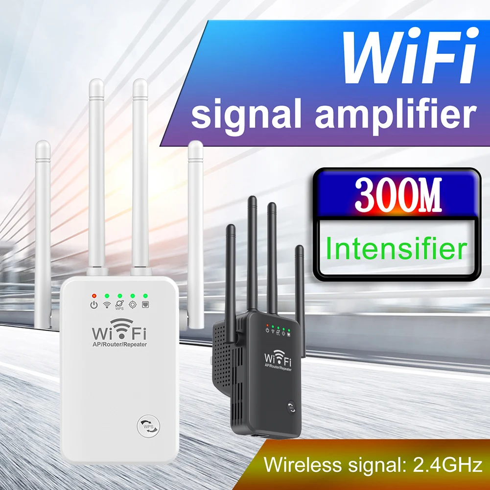 WiFi Extenders Signal Booster 2.4G/5Ghz Wireless WiFi Repeater 1200Mbps 4 Antenna Long Range for Home with Ethernet Port