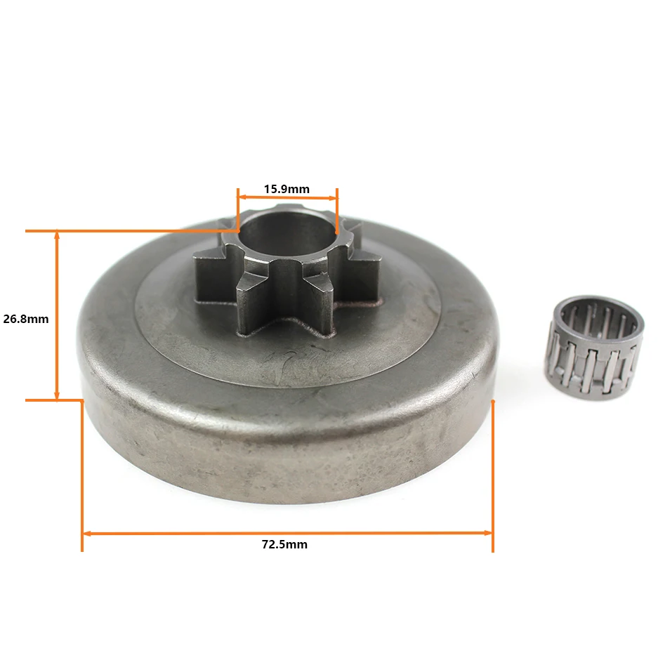 0.325 7T กลองกลองเฟืองโซ่สำหรับ Jonsered CS2250S McCulloch CS450 RedMax GZ500 03873072 578097901 503873073 503873071