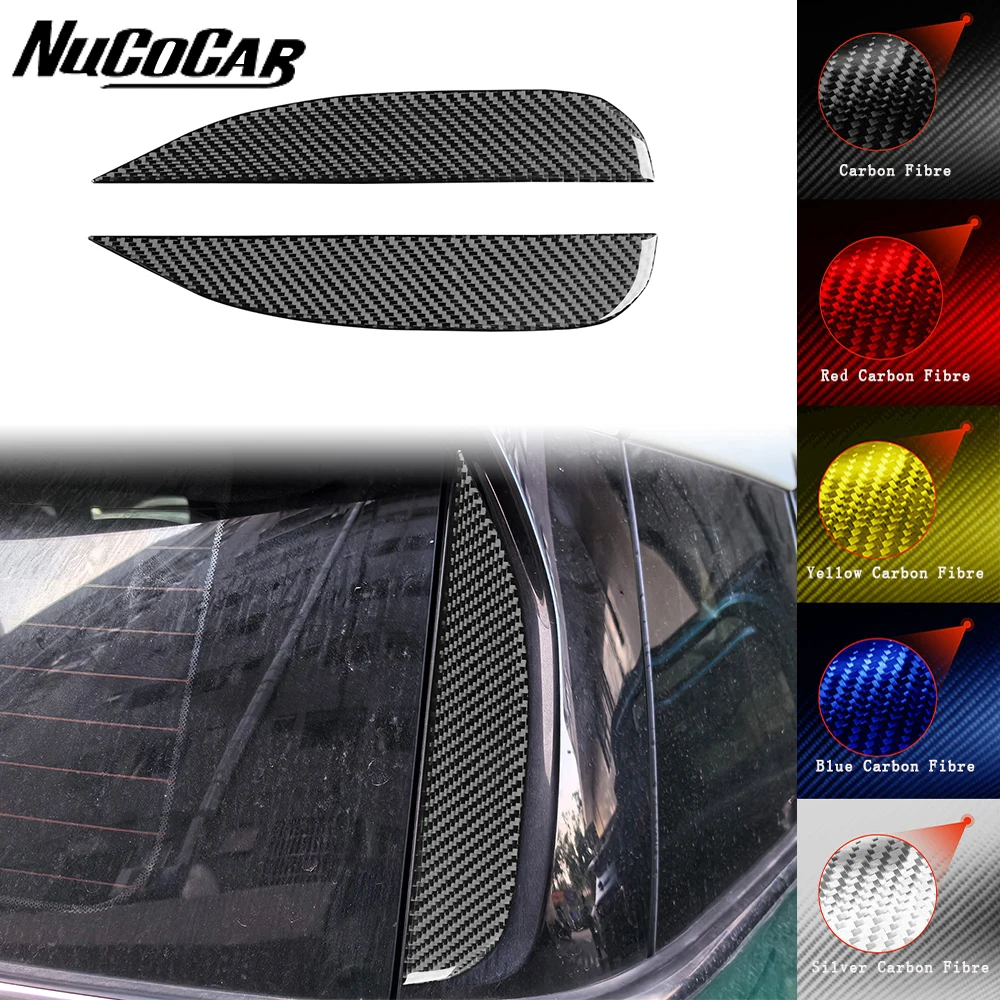 

For Mini Cooper F60 Countryman 2017-2023 Carbon Fiber Rear windscreen side panel Car Exterior Accessories Decorative Stickers