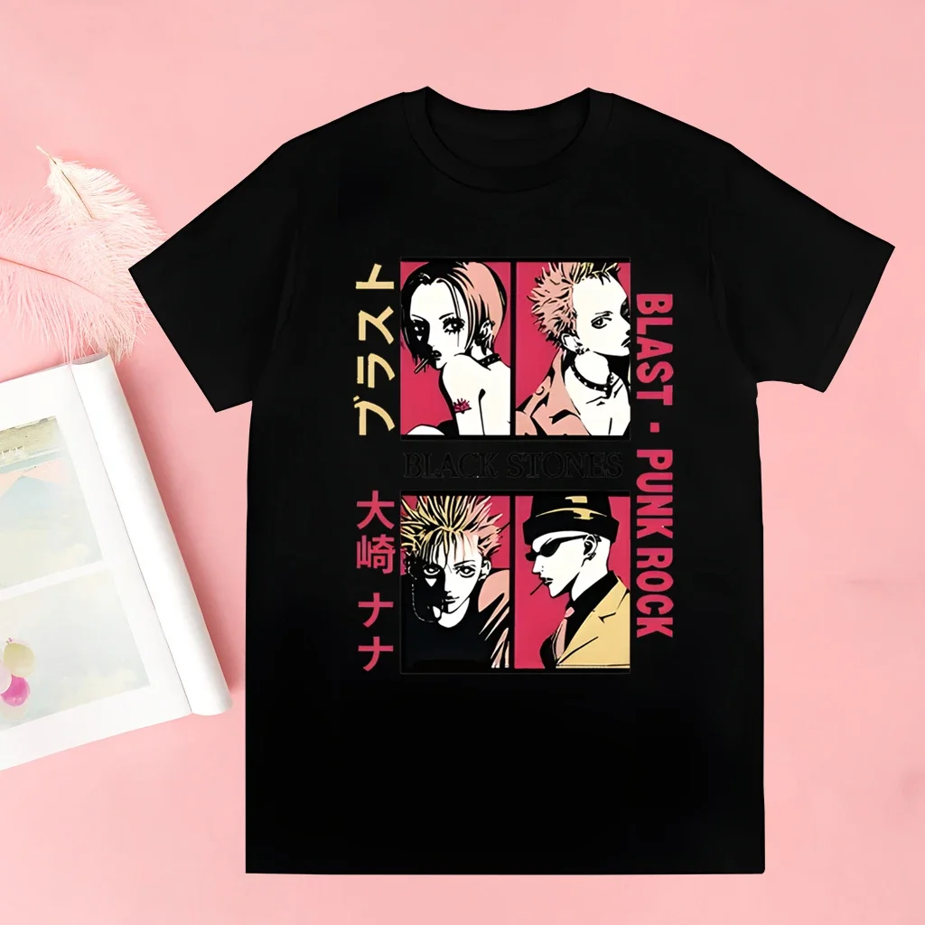 Nana Anime Men T Shirt boysHarajuku Korean Style Graphic Tops Kawaii Male T-shirt,Drop Ship