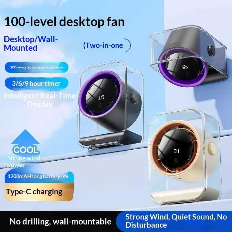 Multi-Function Electric Fan Air Circulator Wireless Portable Home Silent Ventilator Desktop Wall Ceiling Fan Air Cooler