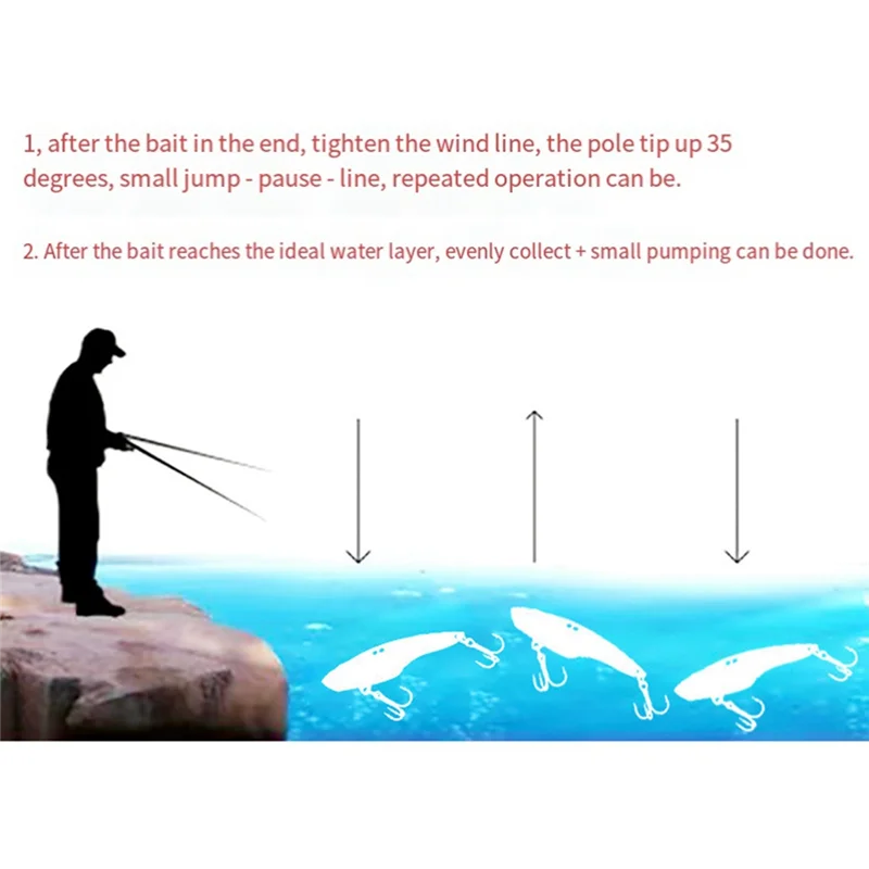 

5 шт. VIB тонущий свинцовый утяжеленный джиг, медная длинная литая приманка, высокочастотная вибрирующая приманка для плавания, приманка для губ