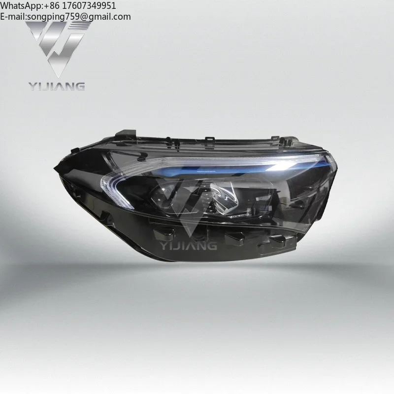 Original Used Dual Lens Blue Eyebrow LED Headlight Assembly W243 EQA Electric Vehicle Auto Front Lamp  A2439069400