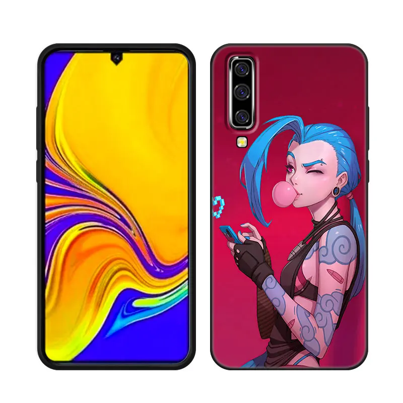 Anime Arcane Jinx-Vi Phone Case For Samsung A13 A22 A24 A32 4G A33 A34 A35 A52S A53 A54 A55 A73 5G A06 A12 A14 A15 A23 A51