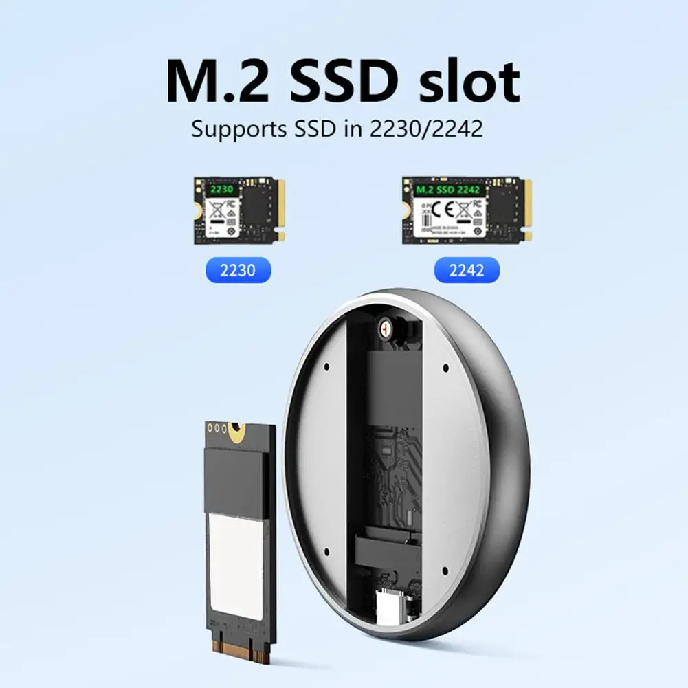 Imagem -06 - Budi-caixa de Disco Rígido Magnético Gabinete Ssd M.2 2230 Nvme Case Ssd 3.2 Gen2 para Nvme Pci-e para Iphone 15 Pro Max