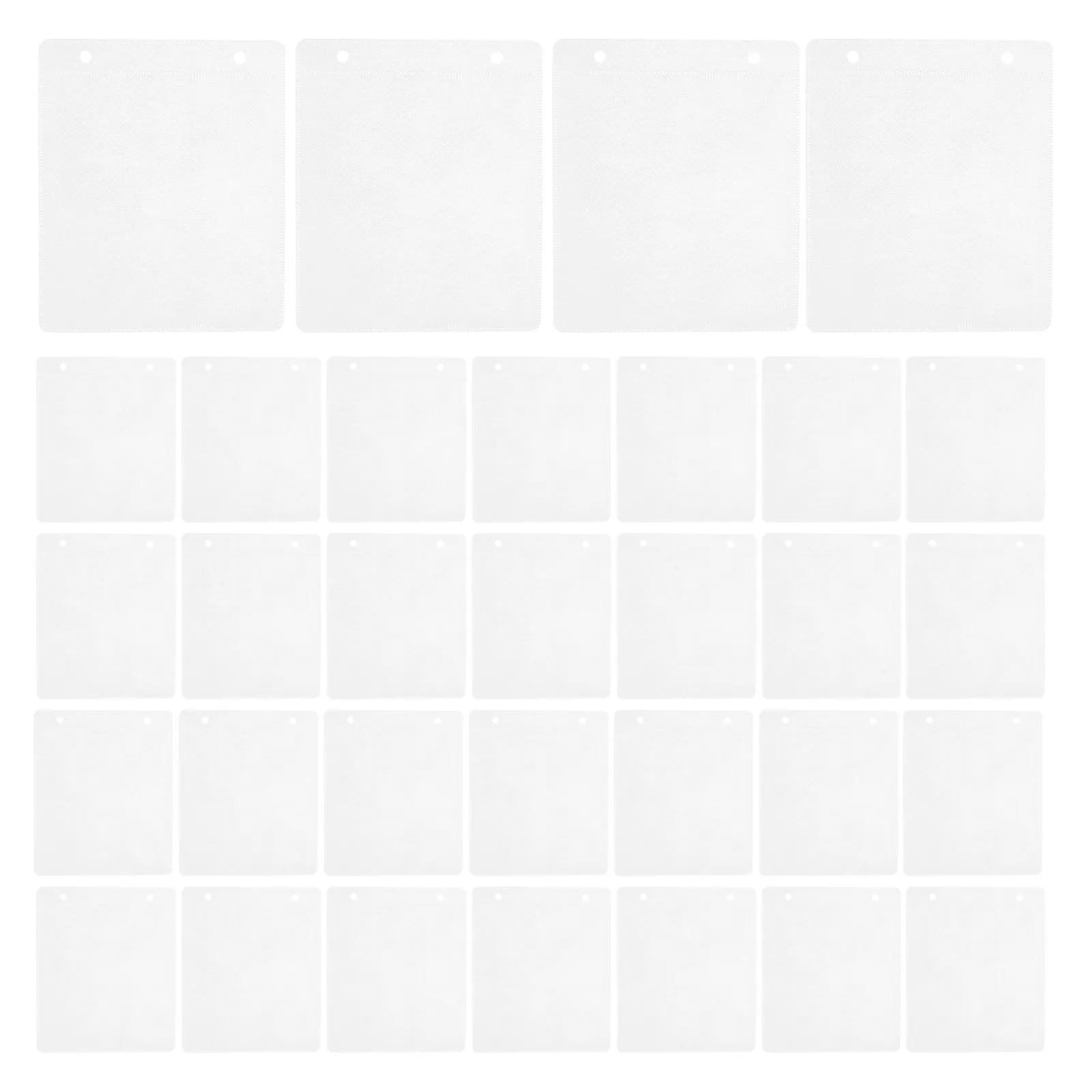50Pcs Cd Binder Pages Double Sided Plastic Disc Sleeves Loose Leaf Refill for Disc Storage Organizer Dvd Binder Inserts 2 Ring