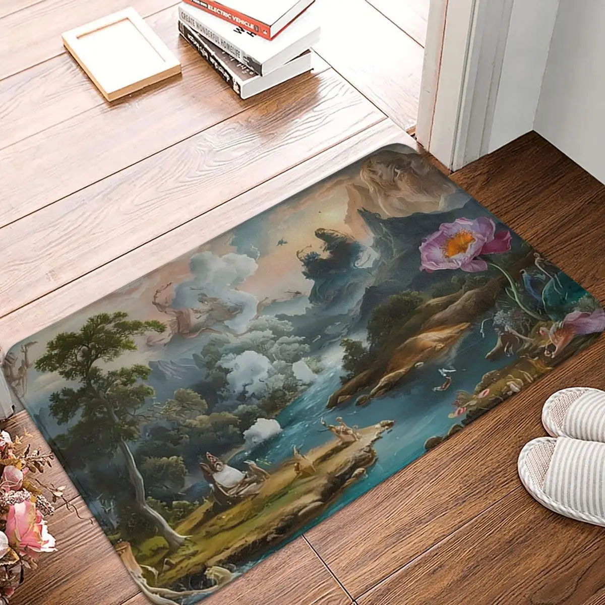 Surreal Dreamscape Fantastical Fusion Of Nature And Fantasy Anti-slip Doormat Floor Mat Carpet Rug for Kitchen Footpad Mats