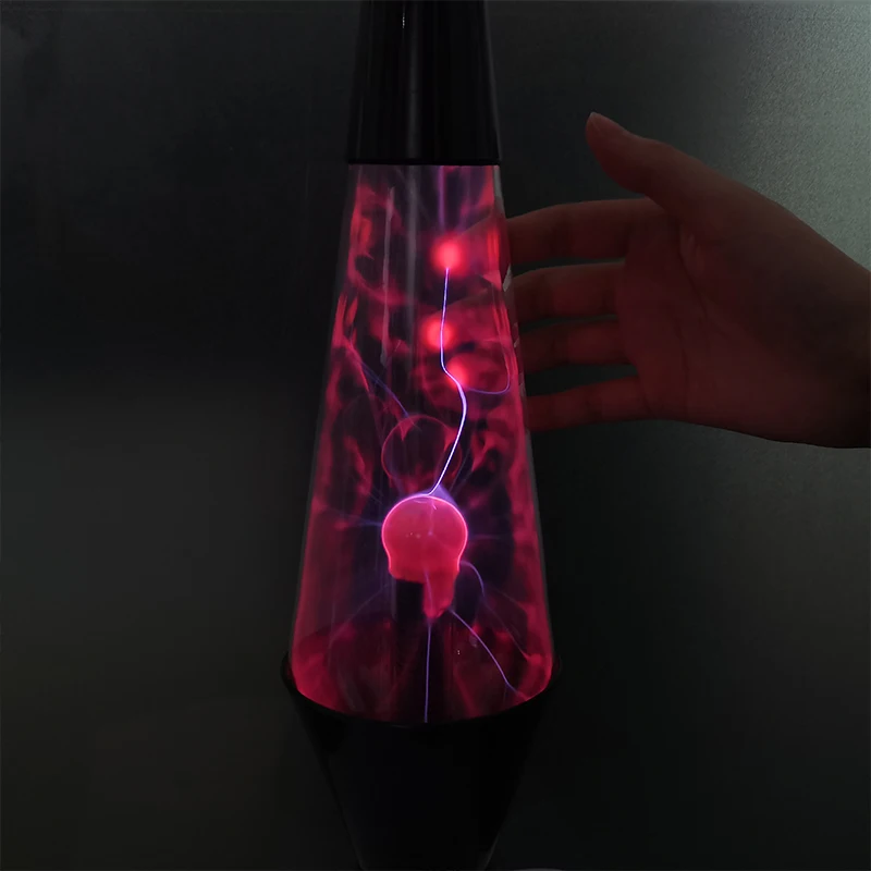 Unique Modern Art ABS 14 Inch Sound Touch Sensitive Smart Home Decor Christmas LED Lava Night Lamp Plasma Light