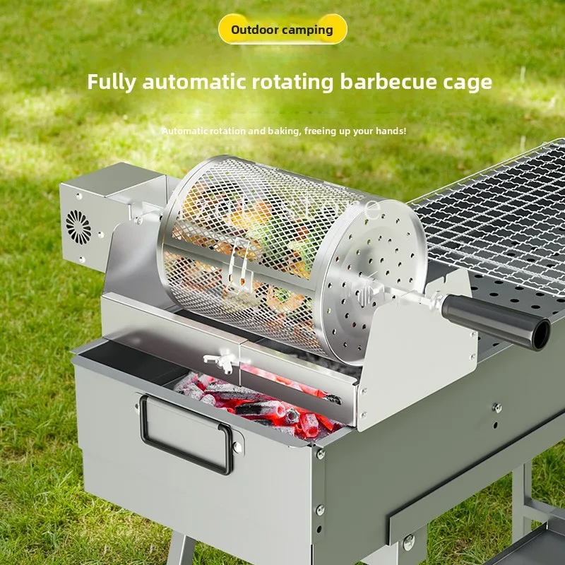 

Клетка для барбекю на гриле с бабочкой, прокатка для барбекю, трубка для барбекю, сетка для барбекю, дымчатый гриль, круглая корзина для гриля, автоматическая