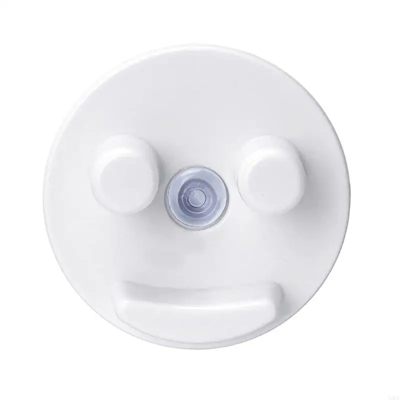 

N2UE Smiling Face Sponge Holder Suction Cup Installation Holding Sponges Sponge for Bathroom Kitchen Silk