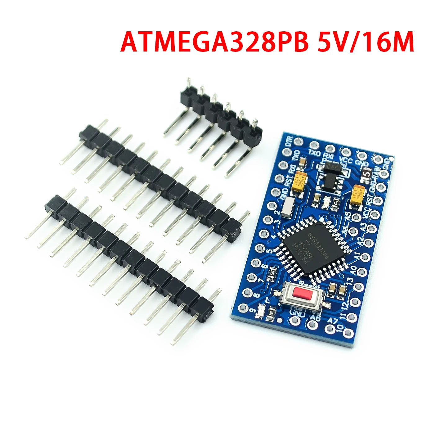 Imagem -04 - Pro Mini para Arduino 3.3v m 5v 16m Atmega328 Atmega168p 3.3 m 5v 16m Atmega328p-au 3.3v 8mhz 5v 16mhz 10 Peças