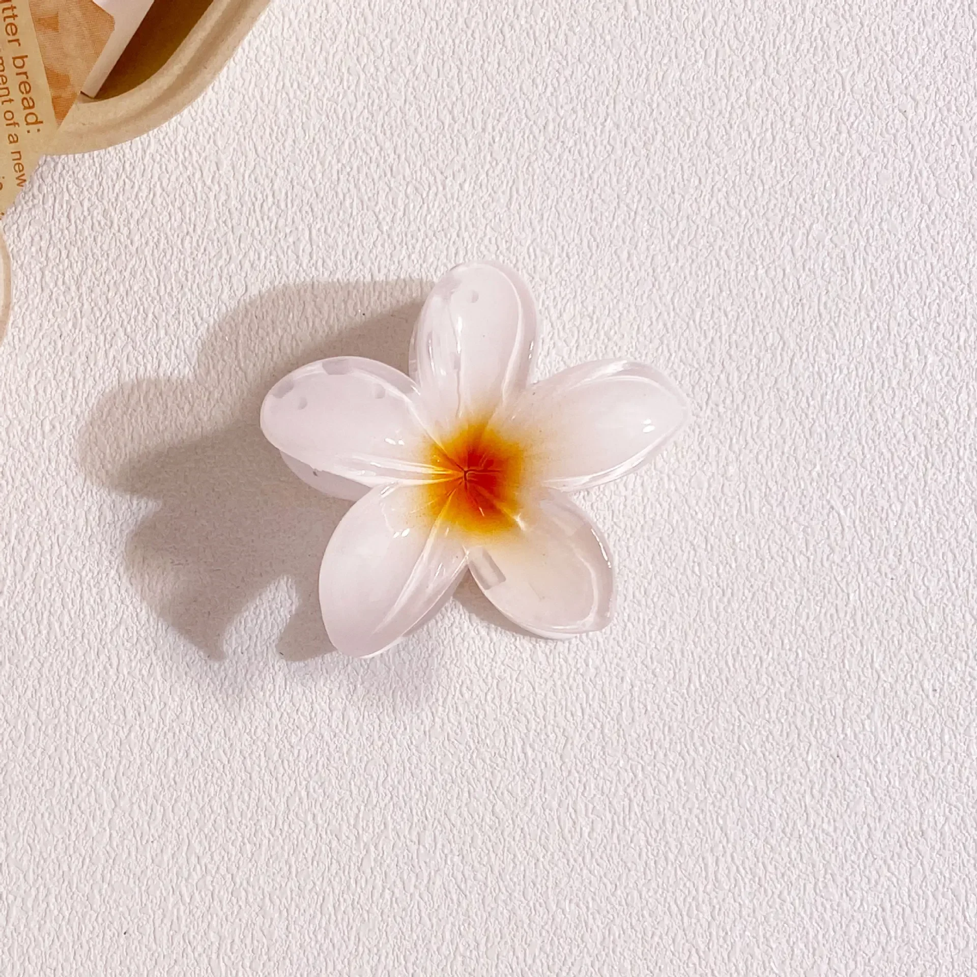 8CM Women's Vacation Style Bauhinia Hair Clip Back Spoon Pan Hair Shark Clip Girl's Fashionable Sweet and Personalized Grab Clip image 6