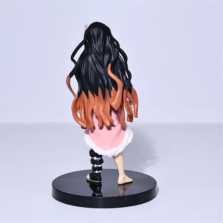 17cm Anime Dämon Slayer Kamado Nezuko Pvc Action Figur Schreibtisch Ornamente Modell Skulptur Figuren Kinder Spielzeug Junge Geburtstag Geschenk