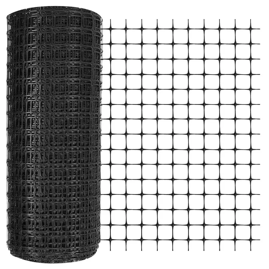 

2 x 164 ft Plastic Mesh Fence Plastic Safety Fence Roll Reusable Animal Construction Barrier Netting Temporary Pool Fencing Snow