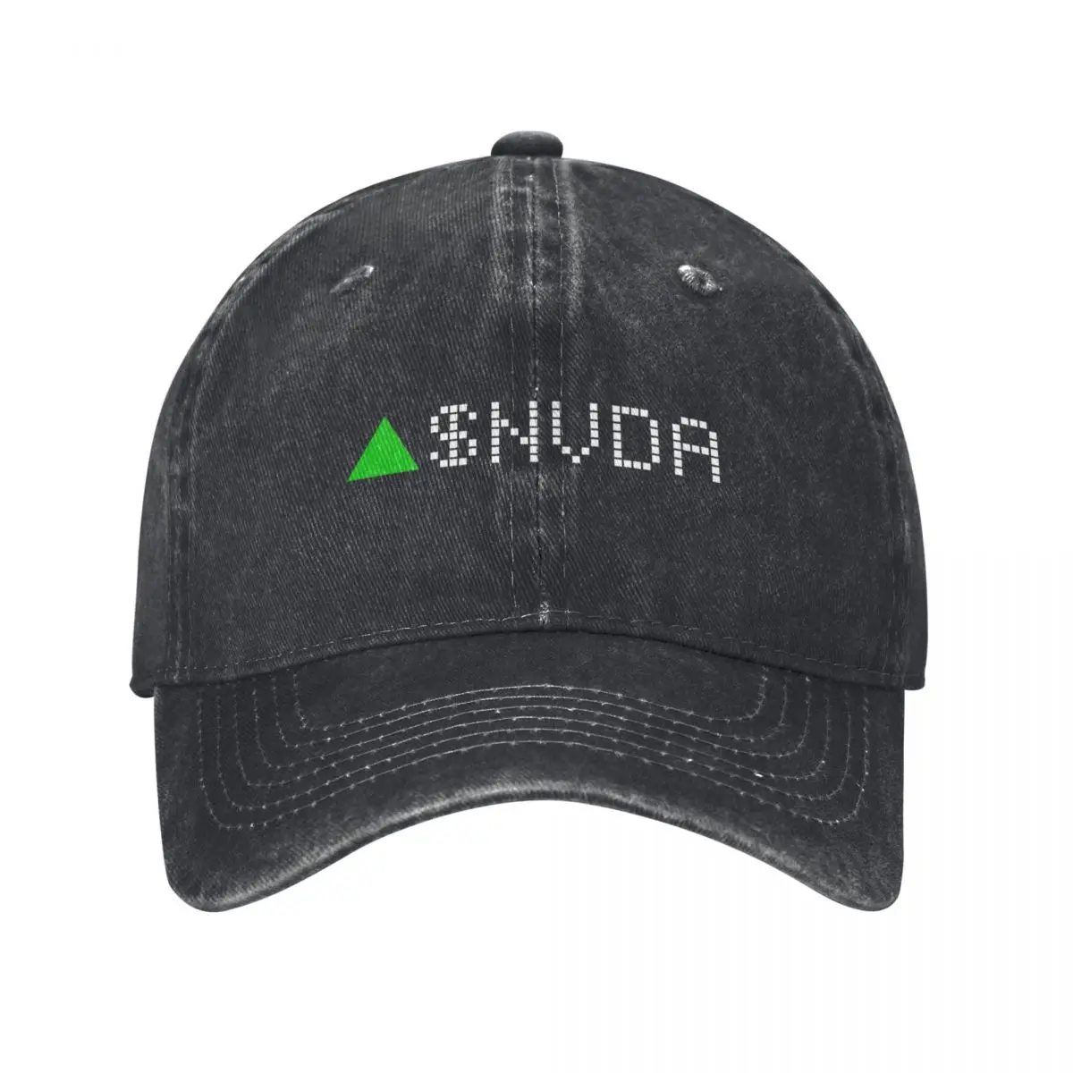 Nvidia Stock Ticker Green - White Font Baseball Cap New In The Hat black Hat Beach Luxury Woman Men's