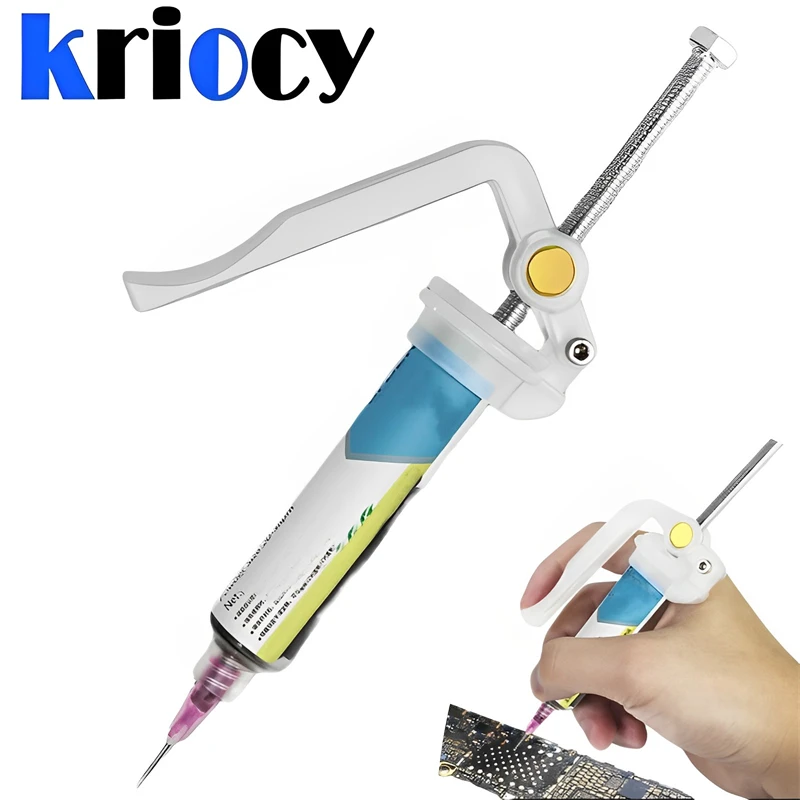 Solder Paste Extruder ปืนกาวสำหรับบอร์ดซ่อมเชื่อมน้ำมัน Booster ขับเคลื่อน UV กาวปืนบัดกรีอุปกรณ์เสริม