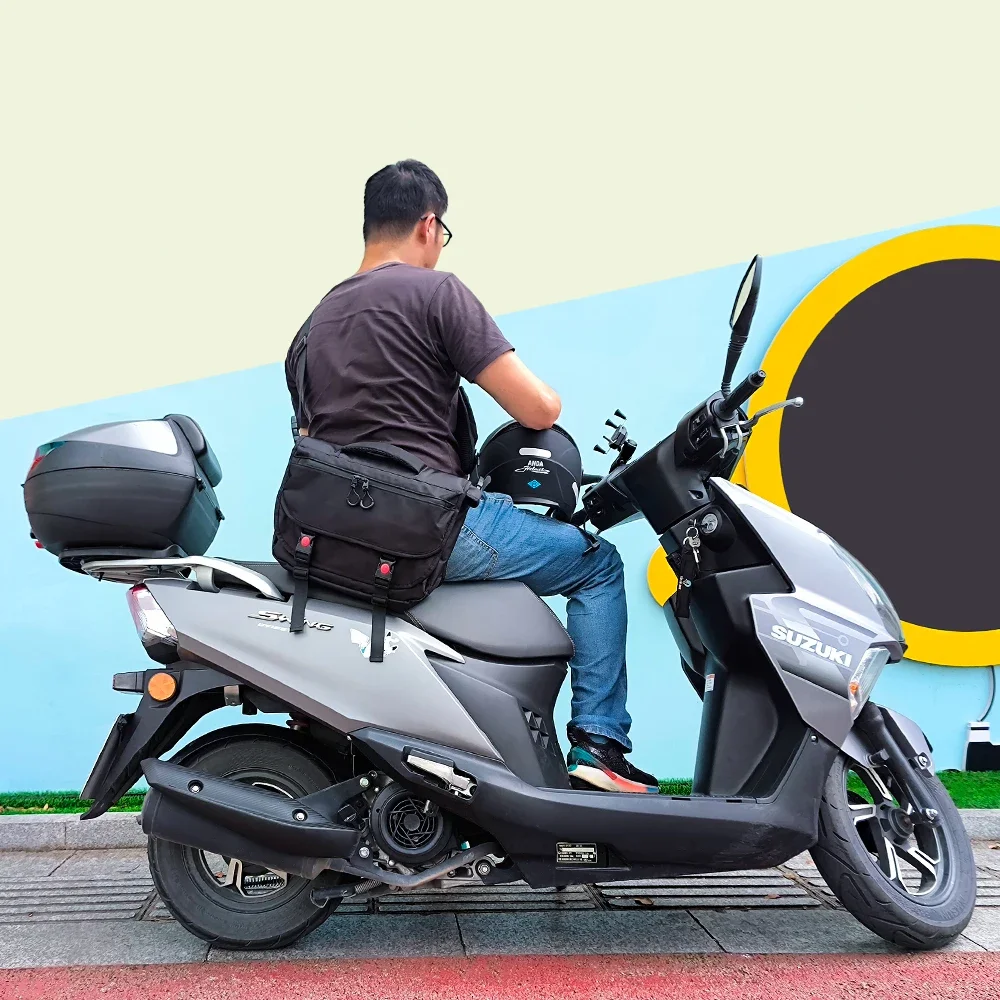 Fashion nylon shoulder bag Business briefcase Crossbody Messenger Bag Motorcycle toolkit Purpose Riding tote bag