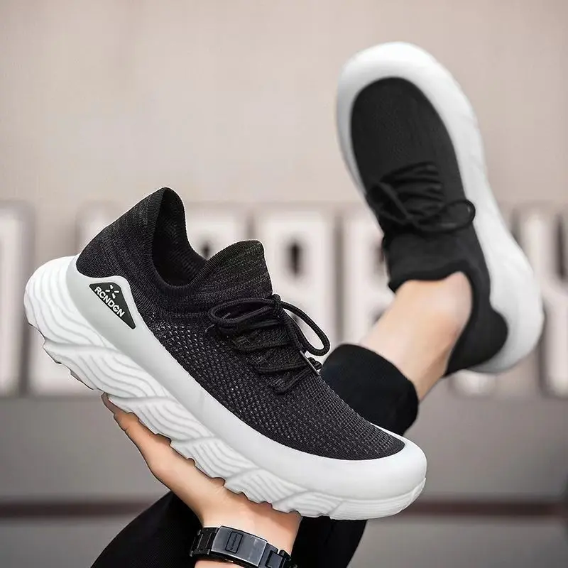 New Exquisite Men's Sneakers Fashion Versatile Casual Shoes Mesh Breathable Lightweight Running Shoes Zapatos Para Hombres