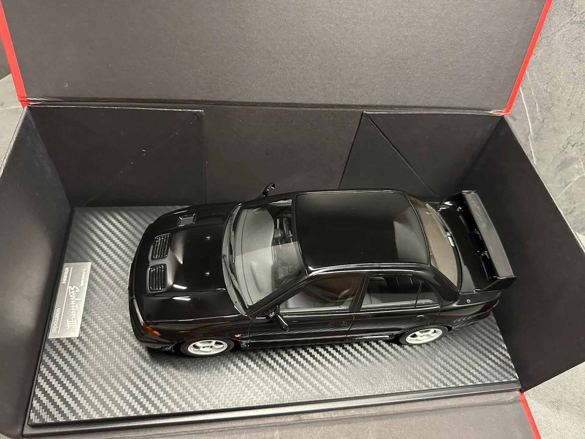 Onemodel 1:18 Evo3 Black JDM Simulation Limited Edition Resin Metal Static Car Model Toy Gift