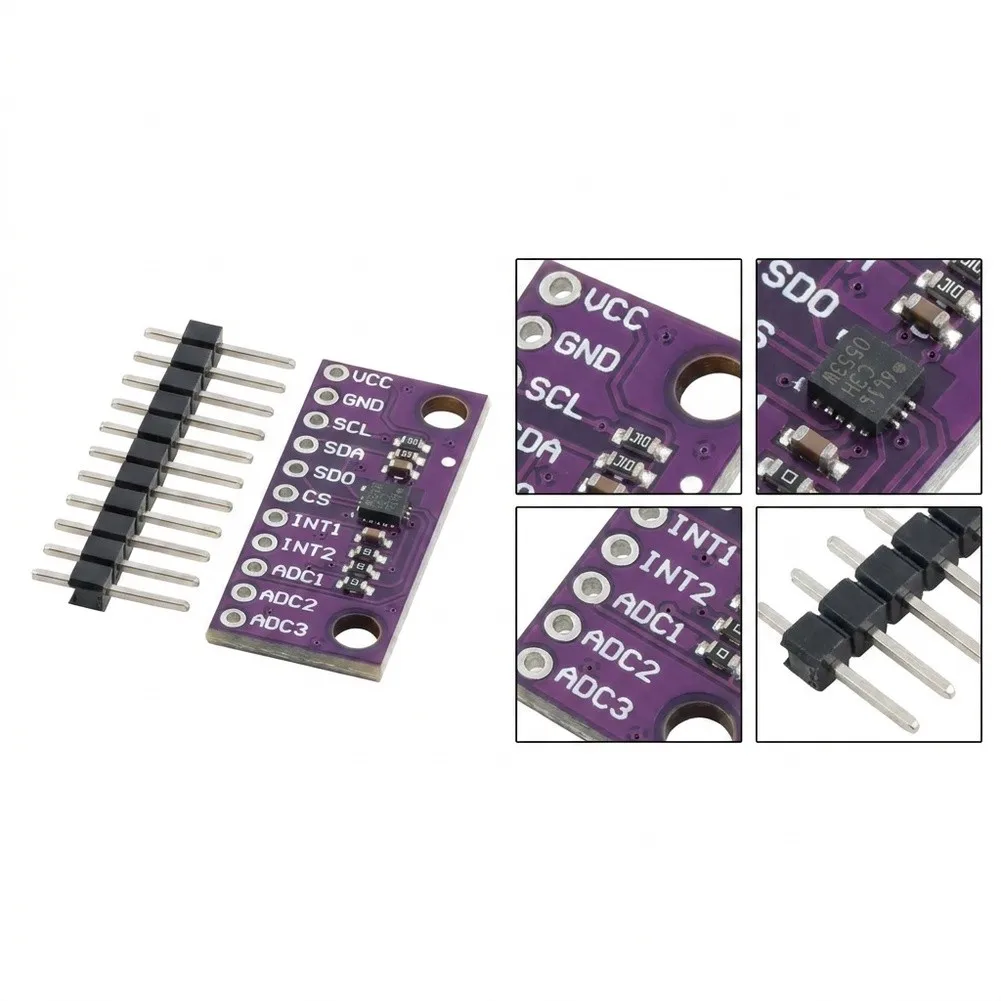10pcs LIS3DH Triaxial Accelerometer with Low Power Consumption 11uA Active Mode for Long Life Battery Projects
