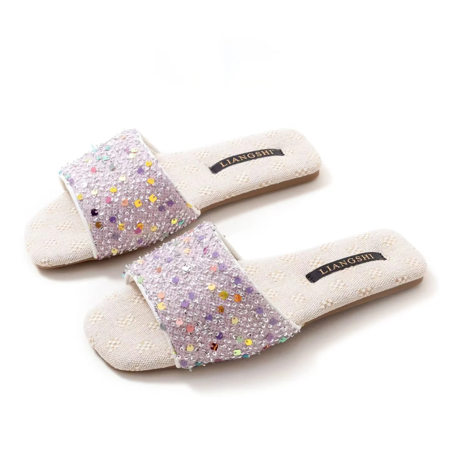 Women High Quality Home Bling Cloth Slippers Spring Summer New Soft sole Non Slip Breathable Home Slippers Floor Slippers