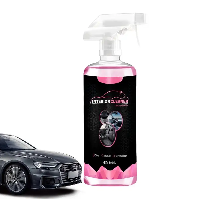 

Car Interior Cleaner 500ml All-Purpose Inside Car Cleaner Wash Free Interior Car Cleaner Vehicle Cleaner Effective Dashboard