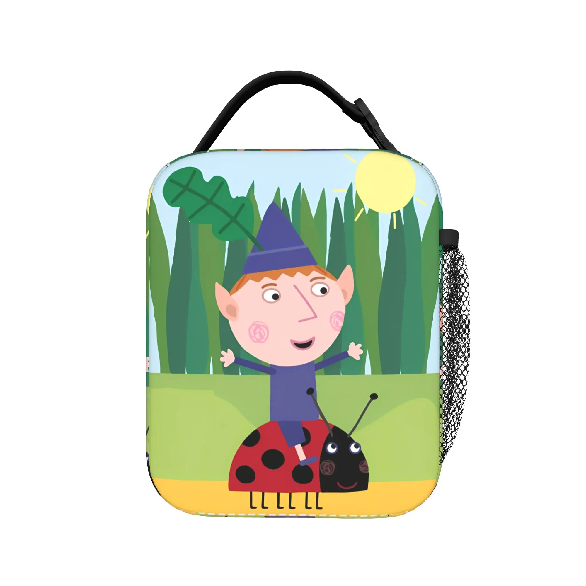 Cartoon Ben And Holly's Little Kingdom Insulated Lunch Bags High Capacity Lunch Container Thermal Bag Tote Lunch Box Bento Pouch