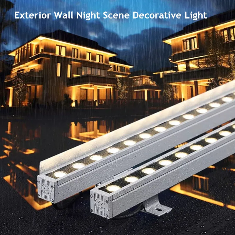 

18W 24W 36W 72W 24V Wall Washer Light Building Bridge Lighting External Wall Night Decoration Lamp Wedding Background for Villa