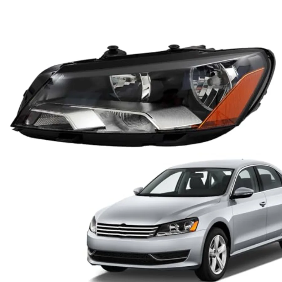 

Headlight Assembly Replacement for 2012 2013 2014 2015 Passat Left Headlamp Halogen Driver Side 561941005D
