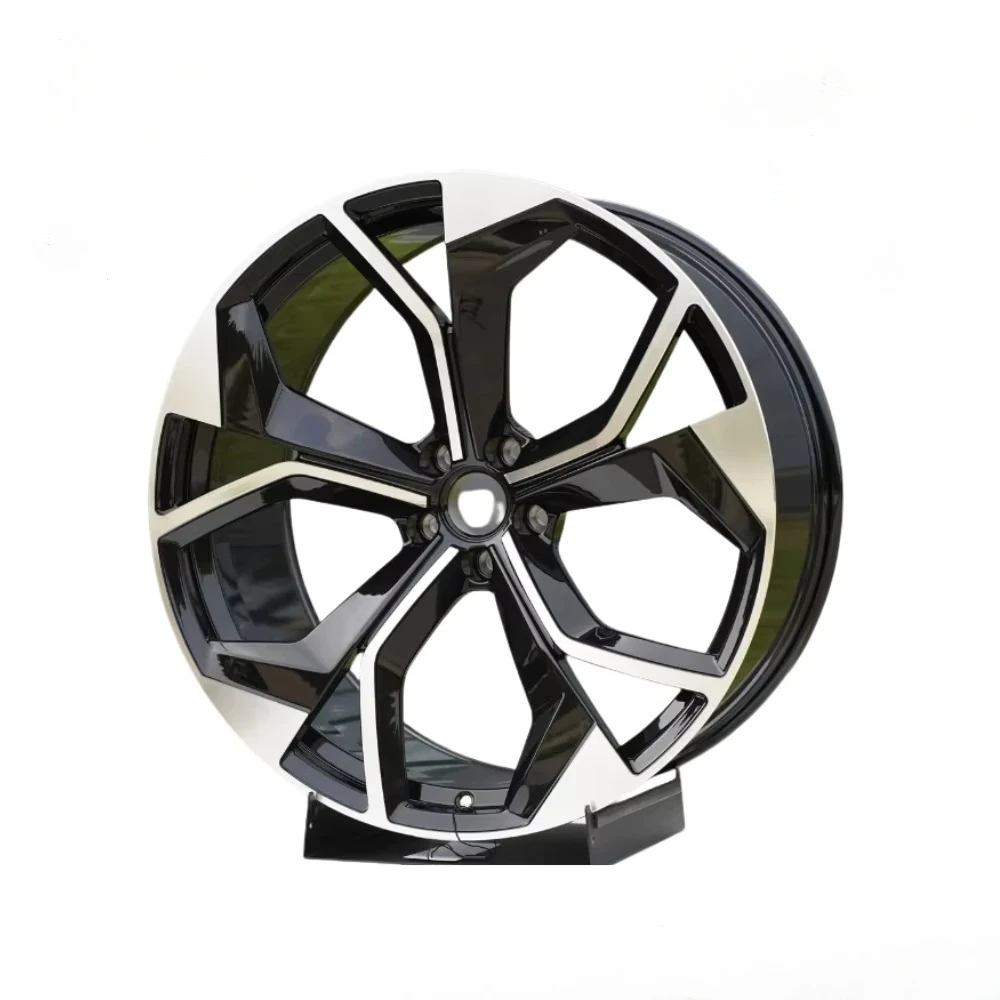 Custom High-performance Glossy Black Forged Wheels Suitable for RS Q8, 16-24 Inches, 5x112, 5x120, 5x114.3