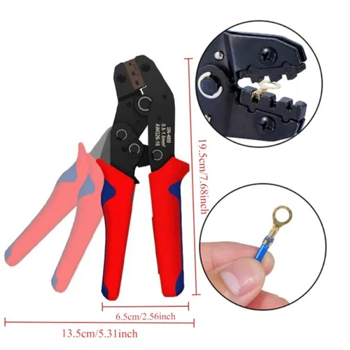 Imagen 2 del producto 120/315/1000 Uds caja de cables macho y hembra, cable aislado, conector macho, kit de pala de terminal de prensado eléctrico de 2,8/6,3mm