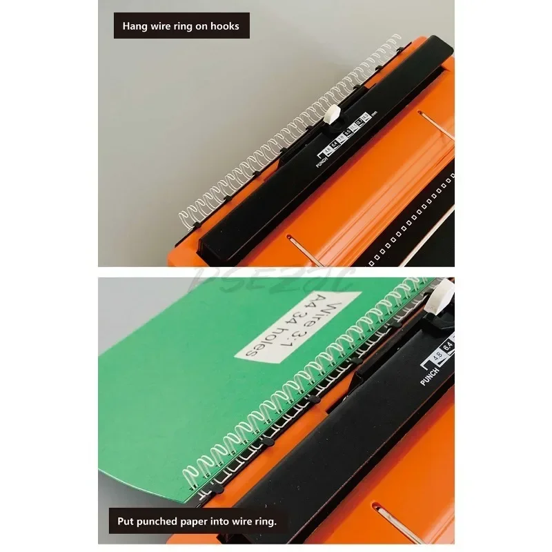 Double Coil Binding Machine T118 Office Text Brochure Bidding Documents Calendars A4 Punching and Binding