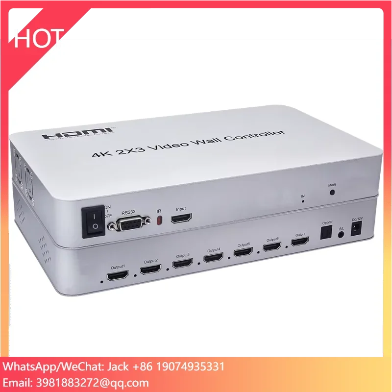4K 2x3 Video Wall Controller Splitter Controller TV Video Splicing Mouse And Keyboard Control TV Splicer