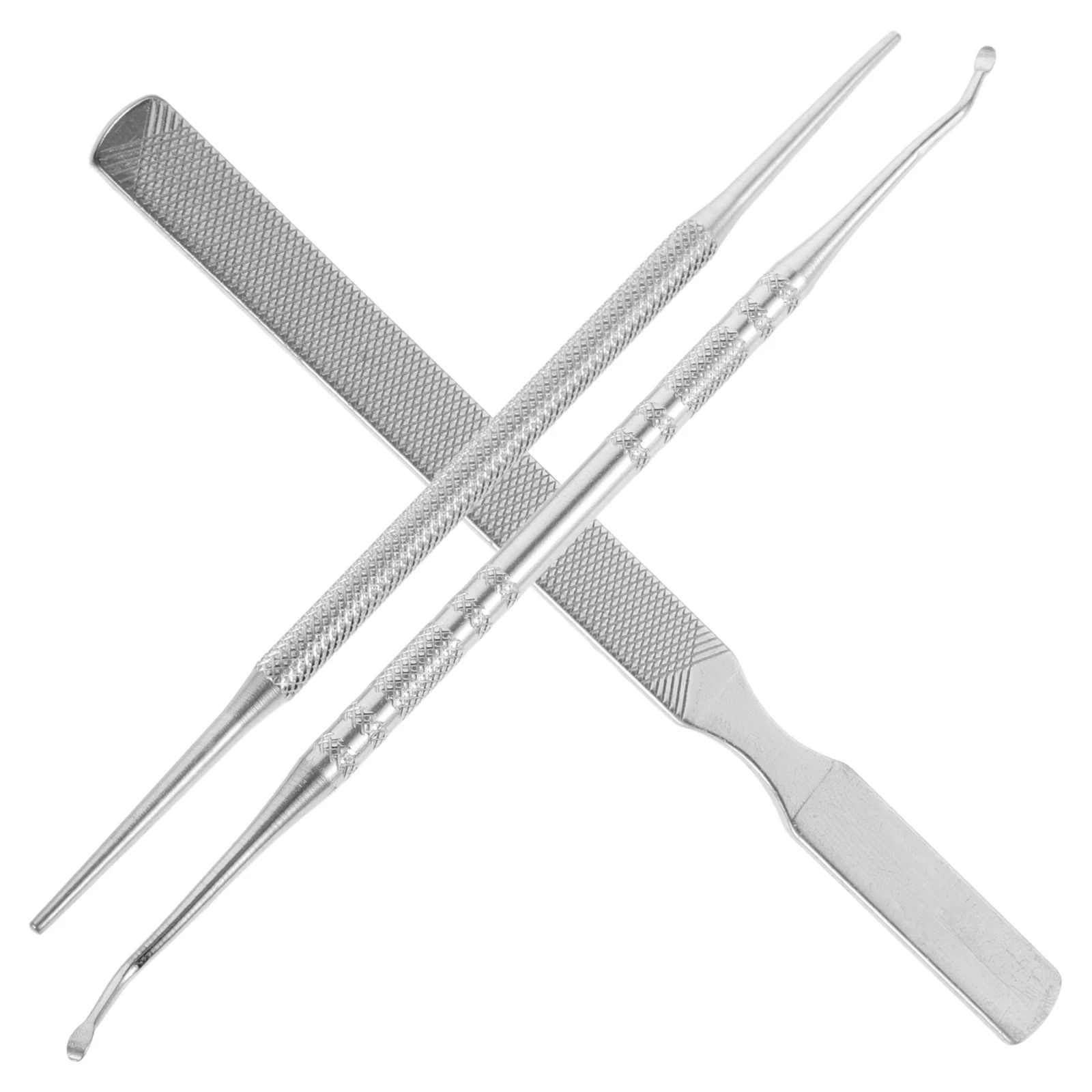 3 ชิ้นเล็บเครื่องมือชุดเดินทางเก็บ Pedicure ชุดกล่องสแตนเลส Trim แคลลัส Remover เล็บชุดเครื่องมือ Foot Care