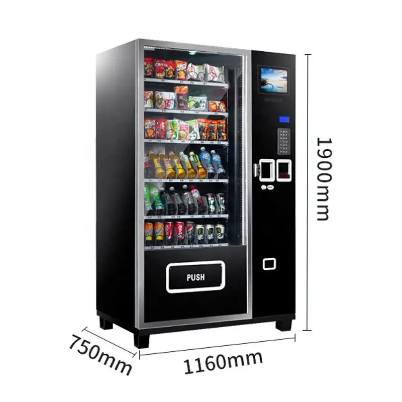 YG Combo Snack Food and Drink Orange Juice Vending Machine Commercial Water Vending Machines for Sale