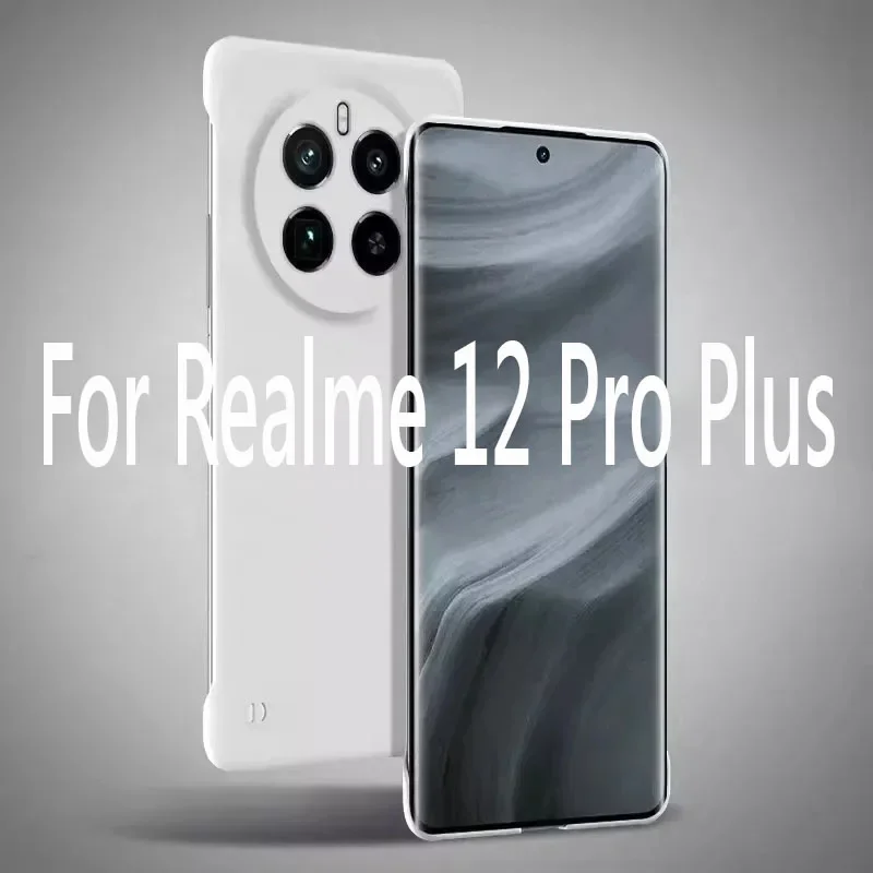 Frameless Slim Skin Matte Hard Back Cover Case On For Realme 12 Pro Plus Realme12 Pro+ Plus 5G ShockProof Fundas Coque