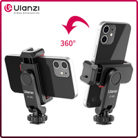 Ulanzi ST-06S Vertical Shooting Phone Mount Holder DSLR Camera Monitor Mount Tripod Mount Clamp for Smartphone Vlog Shooting